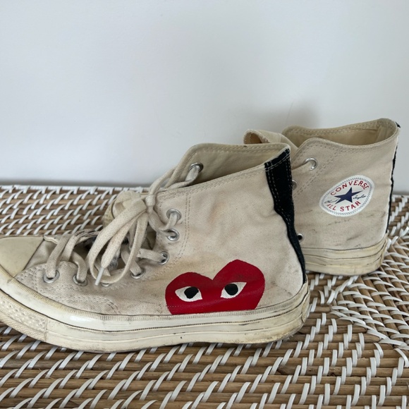 CONVERSE X CDG PLAY Chuck Taylor '70 High-Top Sneakers - Picture 6 of 7